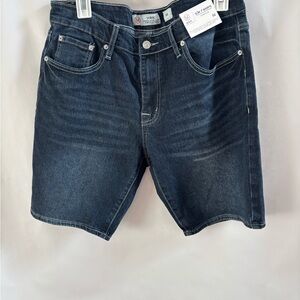 MBX Men's Dark Blue Denim Jean Shorts